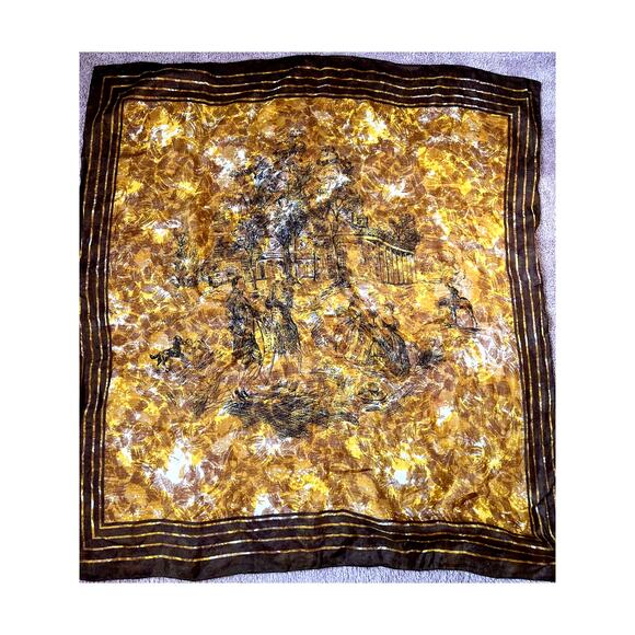 Vintage Silk Scarf to Commemorate the French Revolution - Picture 1 of 6